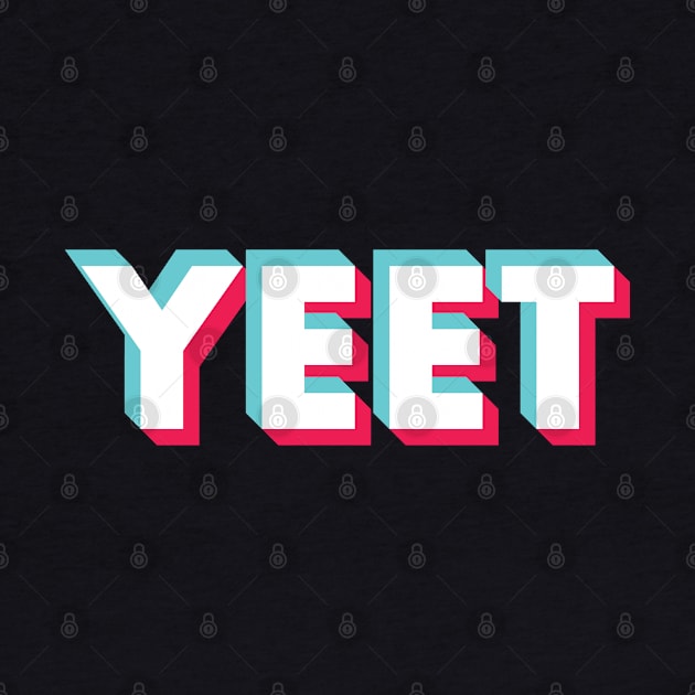 Yeet Glitch White Small by BeyondTheDeck